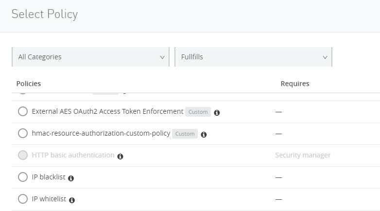 Attach custom policy