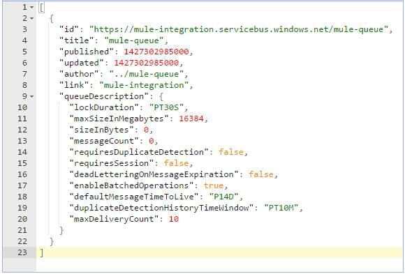Integration of Mule ESB with Microsoft Azure