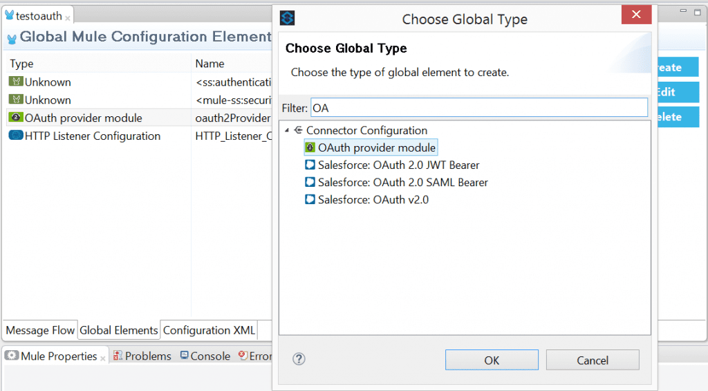 OAuth - a great way to keep your APIs secure, Global Configuration