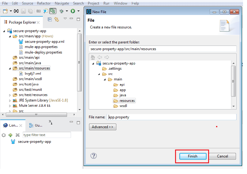 Create new file source