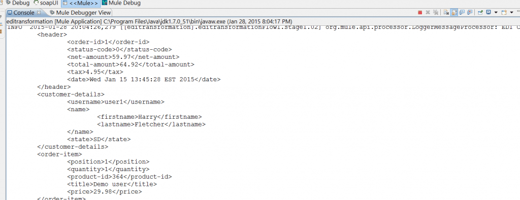 EDI Transformation with MuleSoft ESB