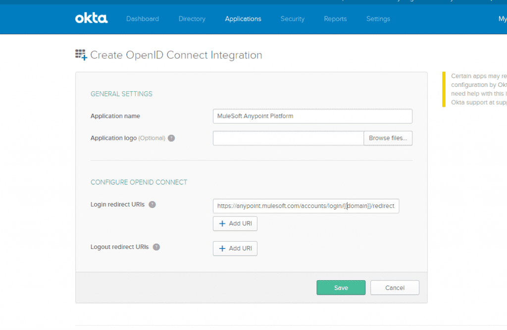 Anypoint Platform Identity Management - OKTA