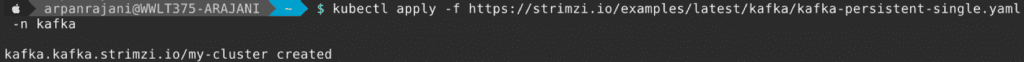 Kafka cluster