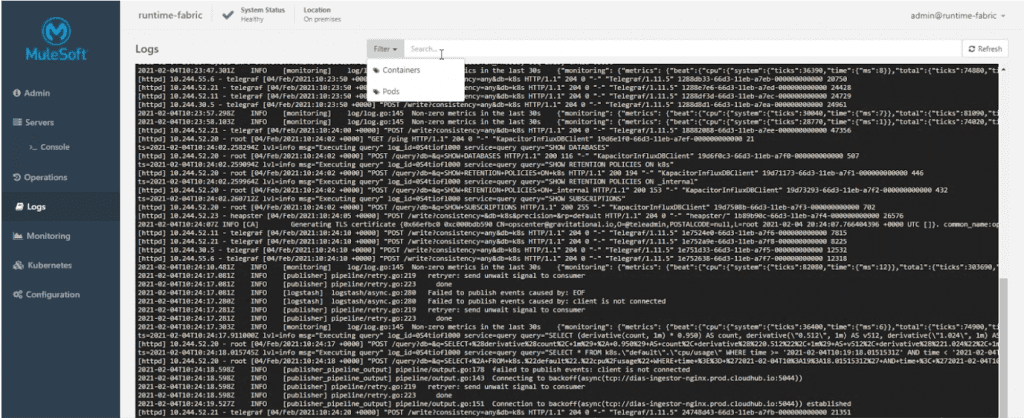 RTF - Logs