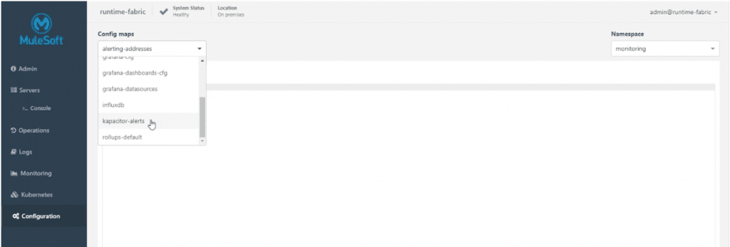 Mulesoft-runtime-config-maps