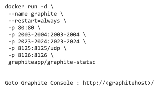 start graphite code