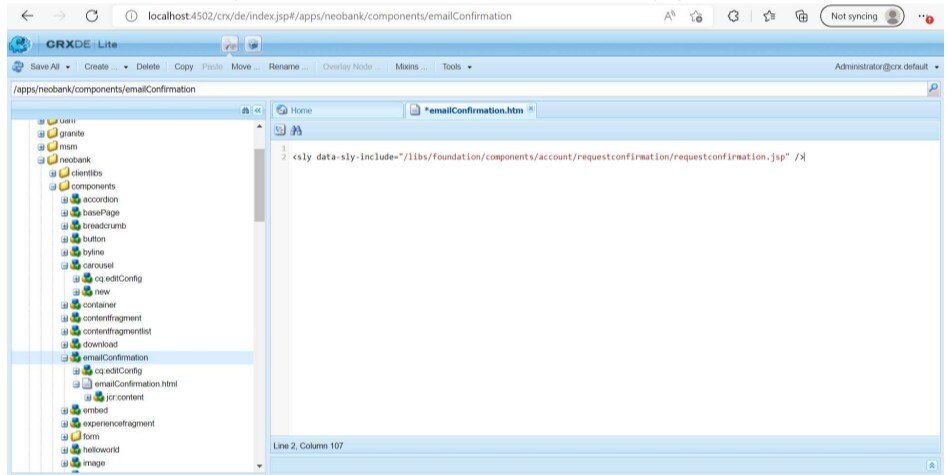Setting up AEM Mail Service and Account