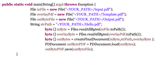 creating a dynamic overlay for a PDF